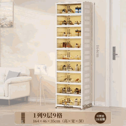 Foldable Shoe Box Rack