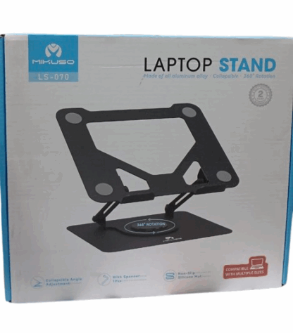 Laptop Stand 360 Rotation, Alluminum Alloy, for 10inches - 17inches laptop