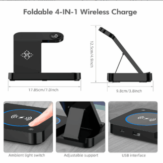 Wireless Watch and Phone Charger, Fast Wireless Charging Station