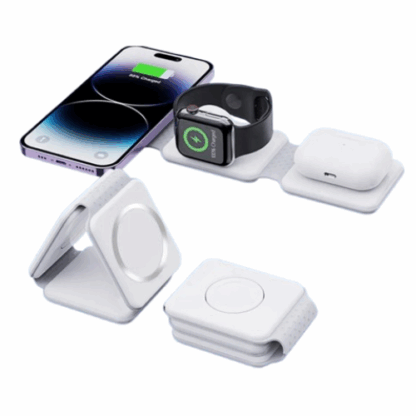 Magnetic Foldable 3-in-1 Wireless Charger