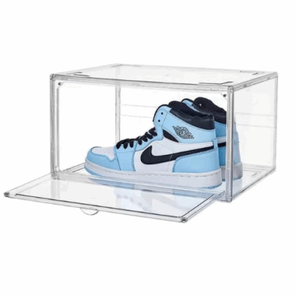 Plastic Shoes Storage Box With Magnetic, Clear Transparent, Brand New - Image 4