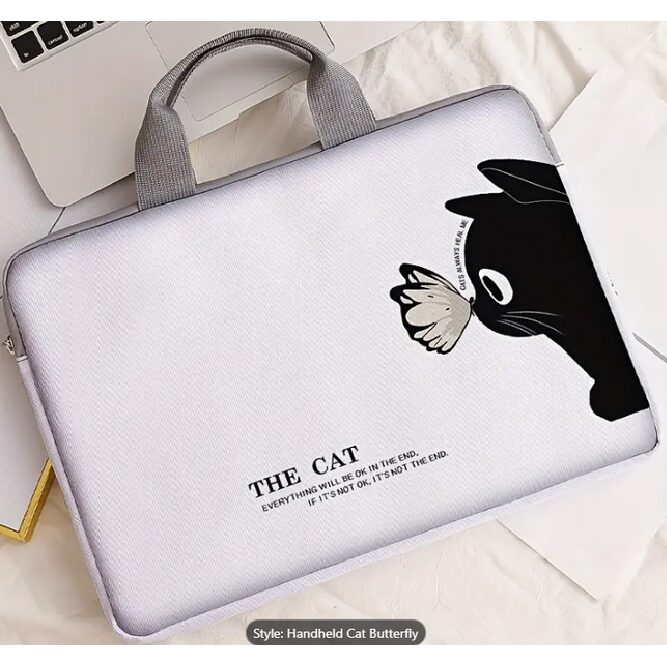 Laptop Bag CAT BUTTERFLY, 11-14 inches, Brand New
